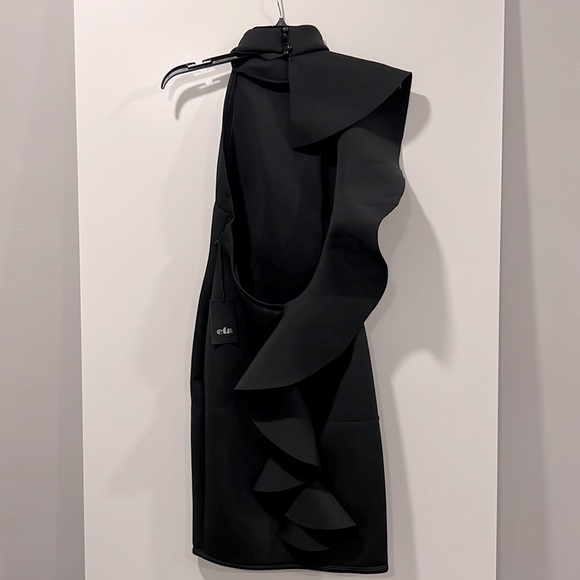 Black Ruffled Dress - Picture 3 of 5